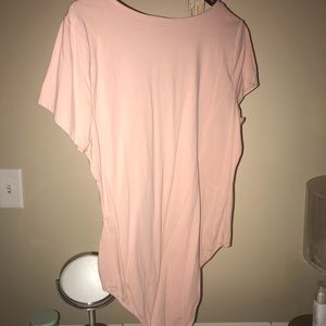 Charlotte Russe Tops - NWOT Peach pink bodysuit Charlotte Russe Tops - NWOT Peach pink bodysuit